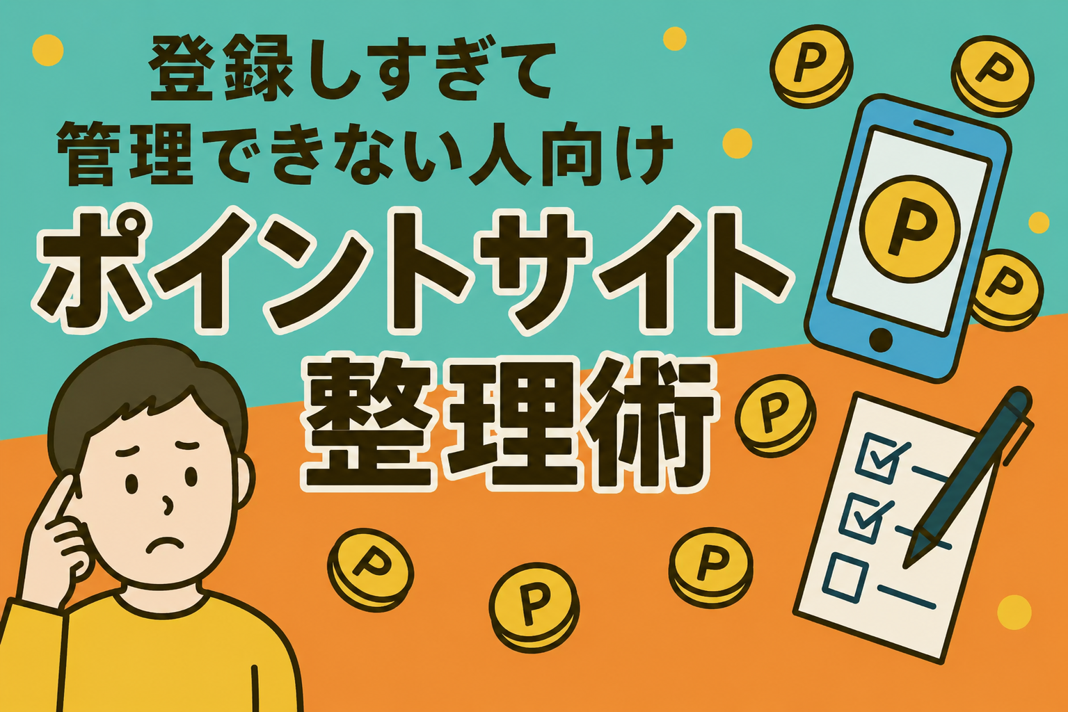 登録しすぎて管理できない人向け｜ポイントサイト整理術