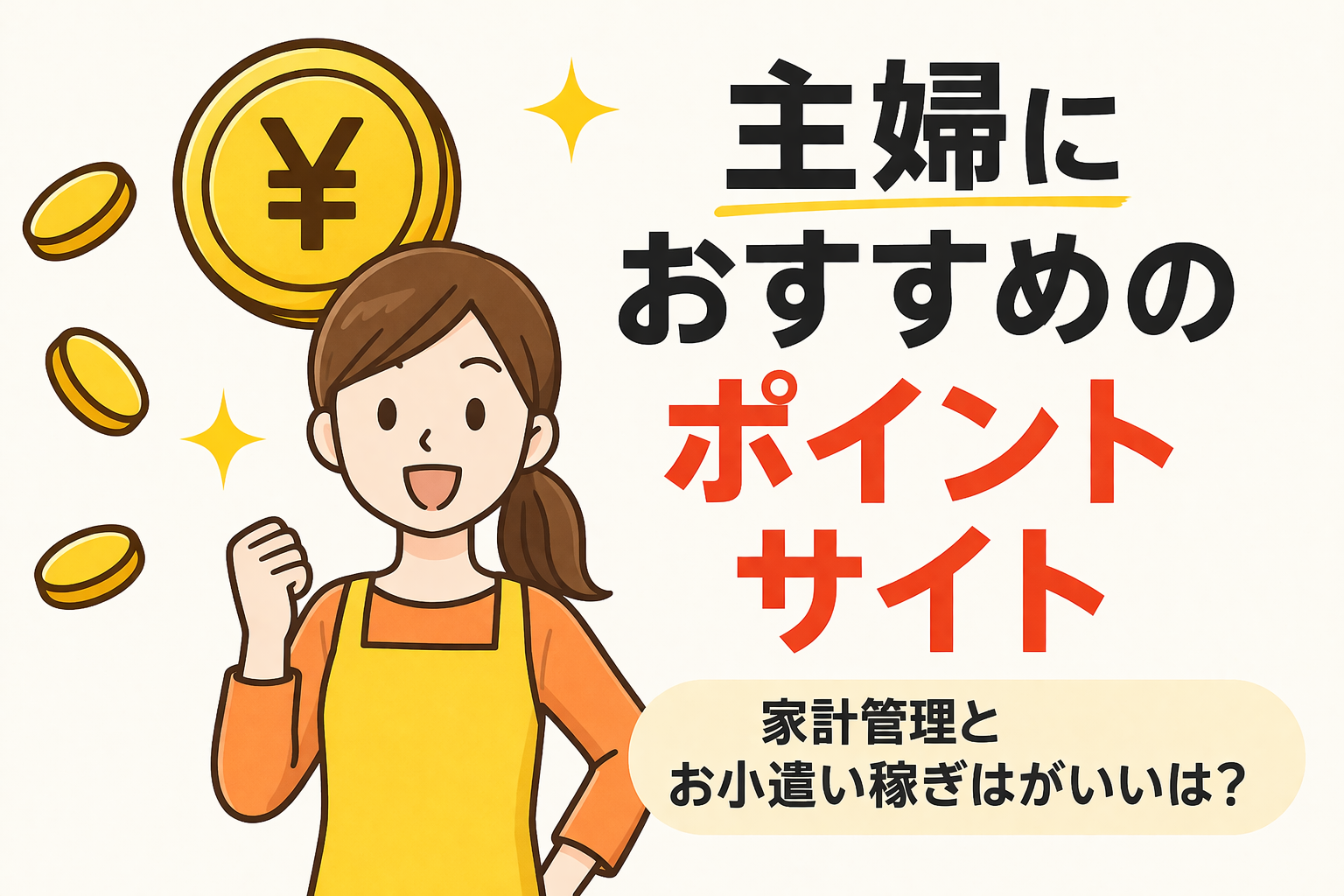 主婦におすすめのポイントサイト｜家計管理と相性がいいのは？