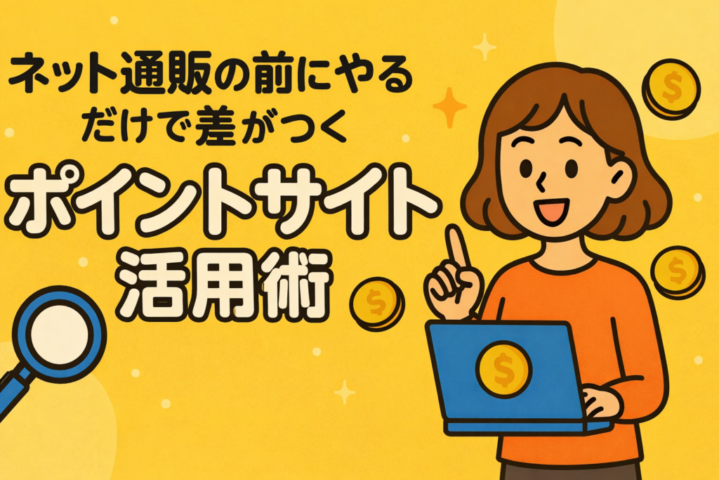 ネット通販の前にやるだけで差がつくポイントサイト活用術