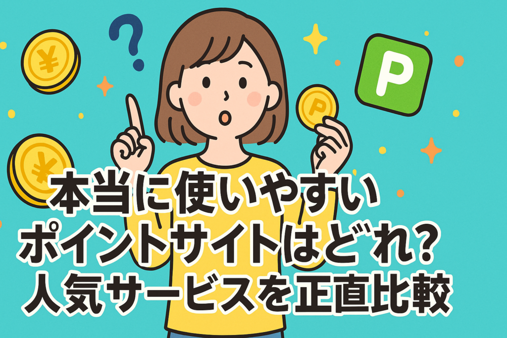 本当に使いやすいポイントサイトはどれ？人気サービスを正直比較