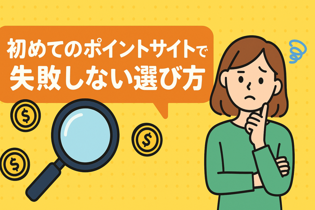 初めてのポイントサイトで失敗しない選び方