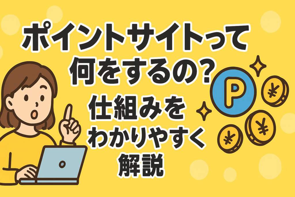 ポイントサイトって何をするの？仕組みをわかりやすく解説