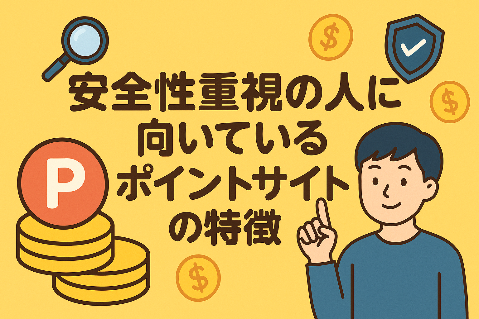 安全性重視の人に向いているポイントサイトの特徴