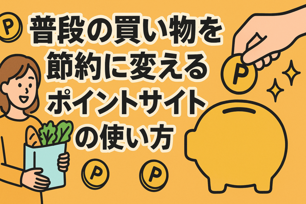 普段の買い物を節約に変えるポイントサイトの使い方