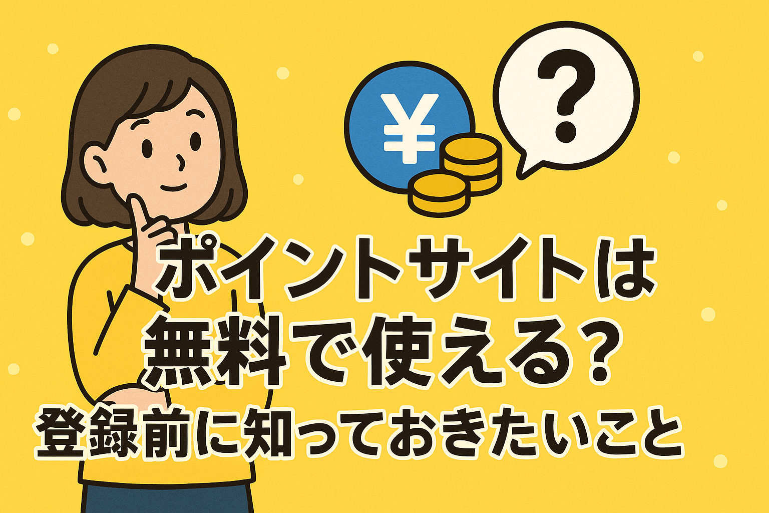 ポイントサイトは無料で使える？登録前に知っておきたいこと