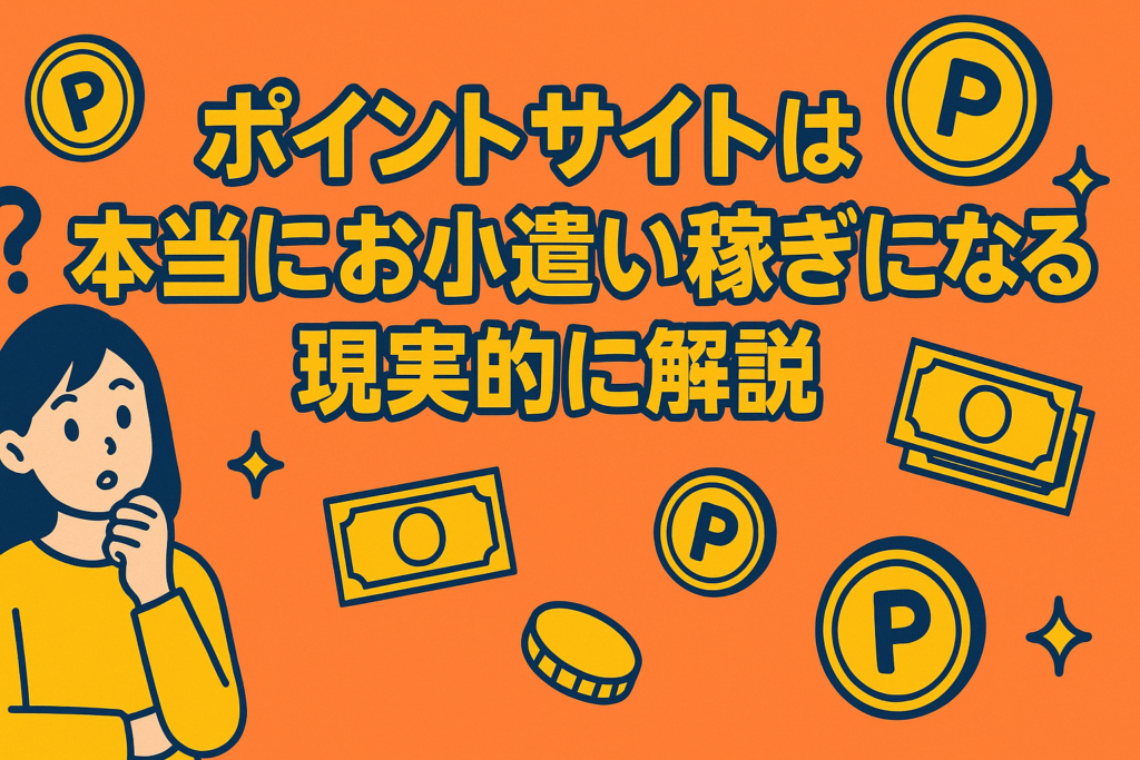 ポイントサイトは本当にお小遣い稼ぎになる？現実的に解説