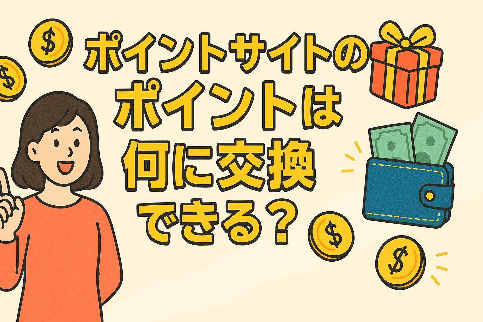 ポイントサイトのポイントは何に交換できる？