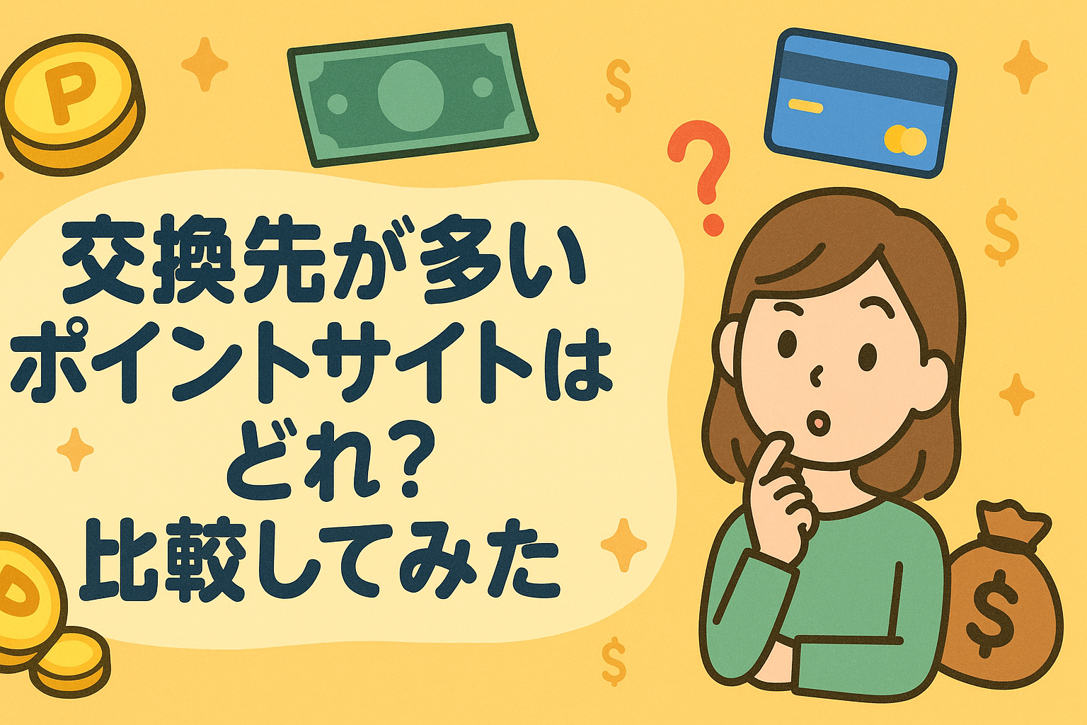 交換先が多いポイントサイトはどれ？比較してみた