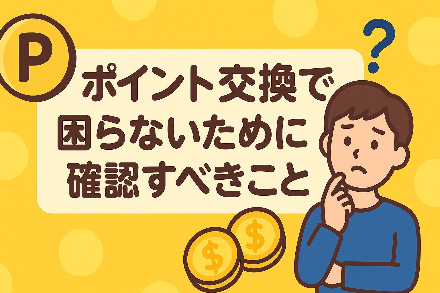 ポイント交換で困らないために確認すべきこと