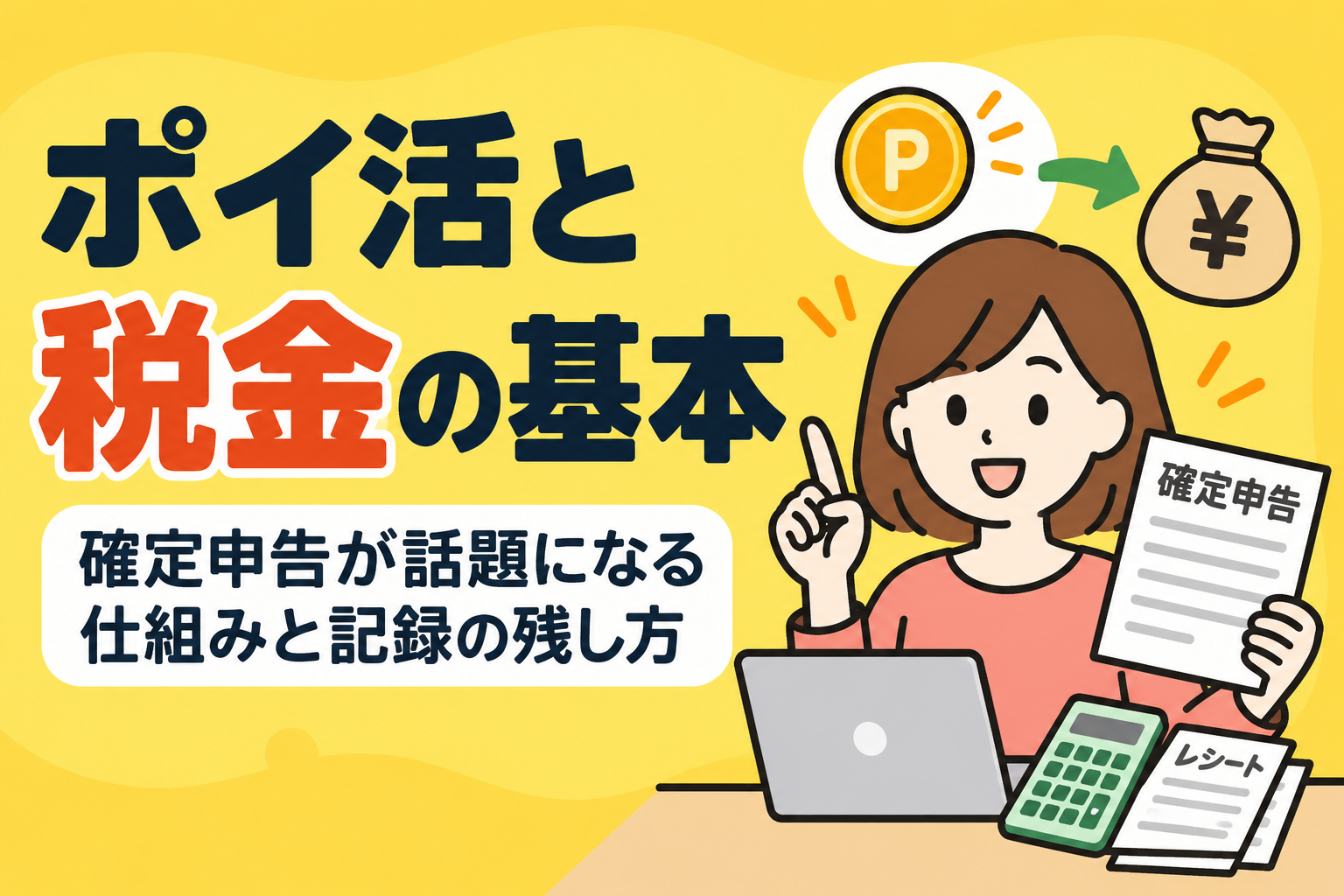 ポイ活と税金の基本｜確定申告が話題になる仕組みと記録の残し方
